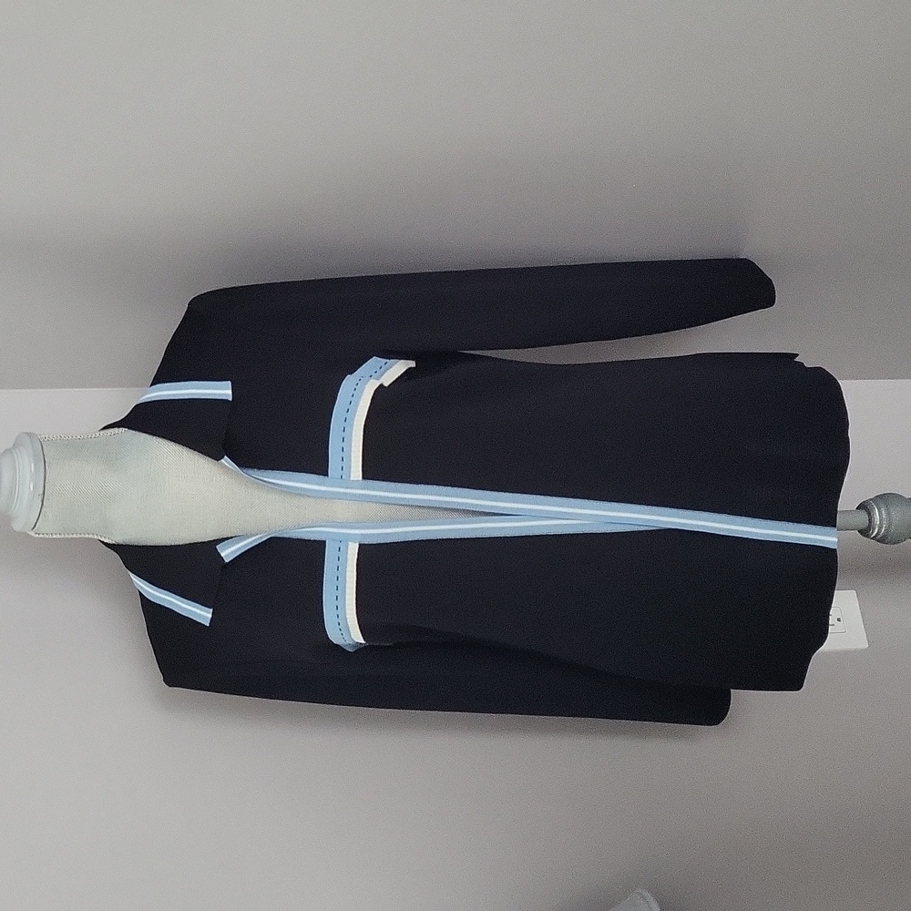 Misook Black Open Front Cardigan